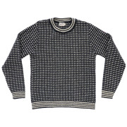 Pullover Devold Islender Refined Sweater schwarz/weiß INK/OFFWHITE