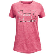 Kinder-T-Shirt Under Armour Tech BL Twist SS rosa Jellyfish/White/Calypso