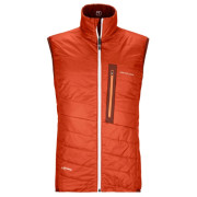 Herrenweste Ortovox Swisswool Piz Cartas Vest M orange ClayOrange