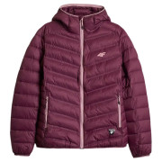 Damen-Hybridjacke 4F Down Jacket F0895 weinfarbe Dark Pink