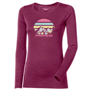 Damen-Funktionsshirt Progress Hela "Landscape" lila ostruzinova