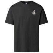 Herren T-Shirt The North Face U Powder Days Relaxed S/S Tee-Graphic dunkelgrau Asphalt Grey