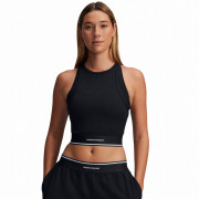 Damen-Top Under Armour Meridian Rib Branded Tank schwarz Black