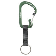 Hilfskarabiner Nite Ize SlideLock Key Ring Aluminum olivenfarbe Olivová