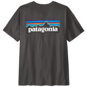Herren-T-Shirt Patagonia P-6 Logo T-Shirt schwarz Ink Black