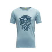 Kinder-Funktionsshirt Devold Trollvass Merino Tee Jr hellblau Cameo