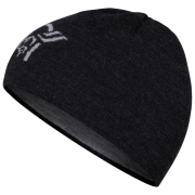Mütze Norrona 29 light merinoUll logo Beanie schwarz Caviar Melange