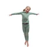 Kinder-Funktionsshirt Sensor Merino DF Planet Basil Green