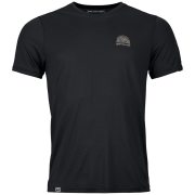 Herren-Funktionsshirt Ortovox 120 Cool Tec Mtn Stripe schwarz Black Raven