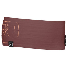 Stirnband Ortovox 120 Tec Logo Headband rosa mountain rose