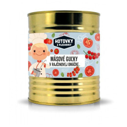 Nahrung Hauptspeise Hotovky z plechovky Fleischbällchen in Tomatensoße 800g