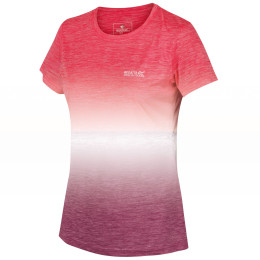 Damen-T-Shirt Regatta Womens Fingal V rosa Neonpnkgrad