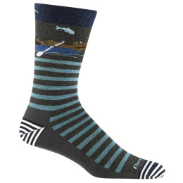 Herrensocken Darn Tough Animal Haus Crew khaki forest