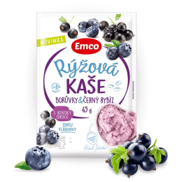 Brei Emco Reisbrei mit Heidelbeeren und schwarze Johannisbeere 45 g