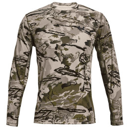Herren-T-Shirt Under Armour Iso-Chill Brush Line LS grau UaBarrenCamo//Black