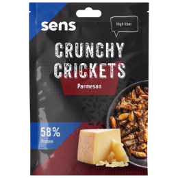 Essbare Grillen Sens Knusprige & geröstete Grillen – Parmesan 16 g