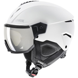 Skihelm Uvex Instinct Visor weiß white-black mat