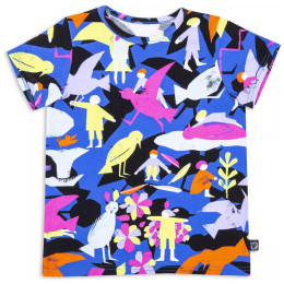 Kinder-T-Shirt Wouki Bara Magenta