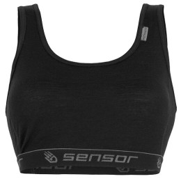 Büstenhalter Sensor Merino Active schwarz Black