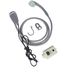 Campingdusche Bo-Camp Shower & Pump rechargeable grau
