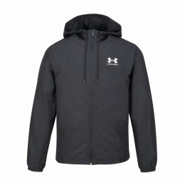 Herrenjacke Under Armour Rival Wvn Windbreaker schwarz Black/Black/White