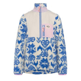 Damen-Sweatshirt Kari Traa Rothe Hz weiß/blau SEA