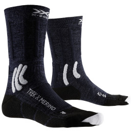 Socken X-Socks Trek X Merino dunkelblau MIDNIGHT BLUE/ARCTIC WHITE