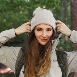 Wintermütze Snow Monkey Beanie Winter beige Beige
