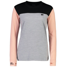 Damen-Funktionsshirt Mons Royale Yotei Bf Ls Dream State rosa/rot DreamState