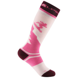 Kindersocken Alpine Pro Skyro Pink rosa RŮŽOVÁ