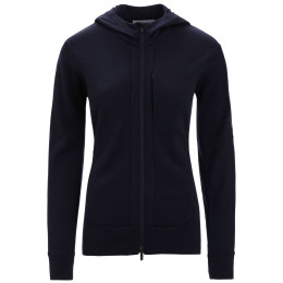 Damen-Sweatshirt Icebreaker W Quantum III LS Zip Hood schwarz Black