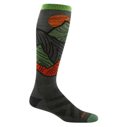 Herren Kniestrümpfe Darn Tough Titan Otc hellgrün/schwarz forest