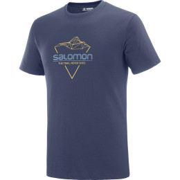 Herren-T-Shirt Salomon Blend Logo Tee M dunkelblau Nightish