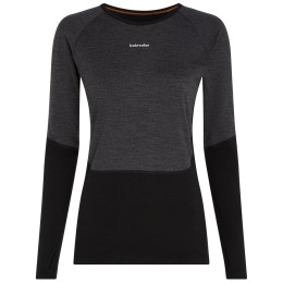 Damen-Funktionsshirt Icebreaker Women Merino 200 Oasis+ LS Crewe schwarz Blk/Jtht/Und/Cb
