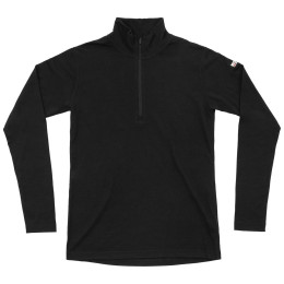 Damen-Funktionsshirt Devold Breeze Plus Merino 200 Zip Neck Wmn schwarz BLACK