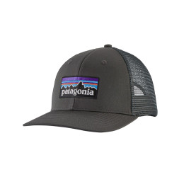 Baseballmütze Patagonia P-6 Logo Trucker Hat grau Forge Grey