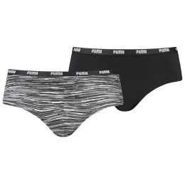 Damenhöschen Puma Women Printer Hipster 2P schwarz black