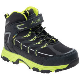 Kinderschuhe Elbrus Savas Mid Wp Jr schwarz/gelb Black/Lime/Silver