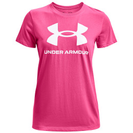Damen-T-Shirt Under Armour Live Sportstyle Graphic SSC rosa Bubble Gum / / White