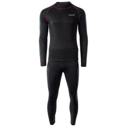Herren-Thermounterwäsche Hi-Tec Sorin Set schwarz/rot Black / Merlot