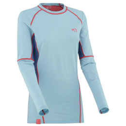 Damen-Funktionsshirt Kari Traa Svala Ls blau/rosa Surfboard