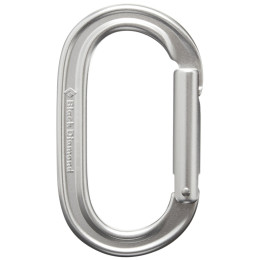Karabiner Black Diamond Oval Keylock silber Polished