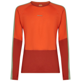Herren-Funktionsshirt Icebreaker Men Merino 200 Oasis+ LS Crewe orange Aga/Fer/Seag/Cb