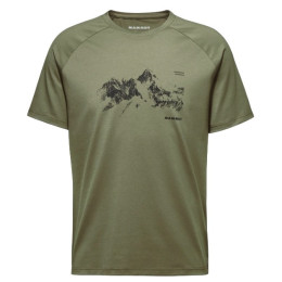 Herren-T-Shirt Mammut Mountain T-Shirt Men 8035m dunkelgrün marsh