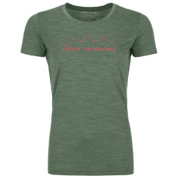 Damen-T-Shirt Ortovox 150 Cool Pixel Voice Ts W grün Greenforestblend