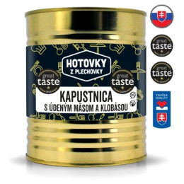 Suppe Hotovky z plechovky Krautsuppe mit Selchfleisch und Wurst 800ml