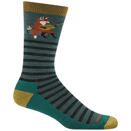 Herrensocken Darn Tough Wild Life Crew Lightweight With Cushion blau fox teal