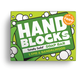 Reiseseife Shower Blocks Hand Soap - Lime & Sandawlwood gelb