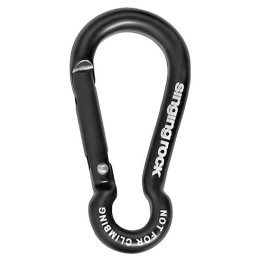 Hilfskarabiner Singing Rock Mini Pear schwarz