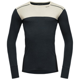 Herren-Funktionsshirt Devold Lauparen Merino 190 Shirt Man schwarz/weiß RAW WHITE/INK/BLACK